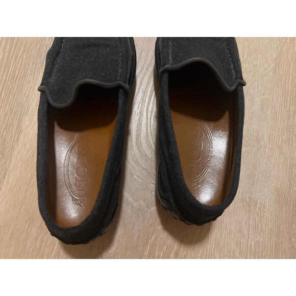 J.P. Tod’s Vintage Driving Loafer Charcoal Gray Classic Size 7 Flat - Picture 8 of 8